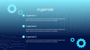 Cyber Security PowerPoint Theme agenda