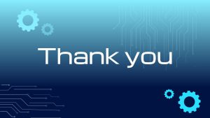 Cyber Security PowerPoint Theme thank you slide