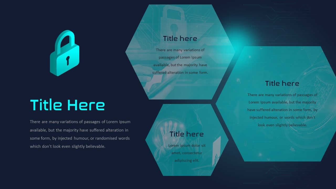 Cyber Security Theme For PowerPoint Title Slide