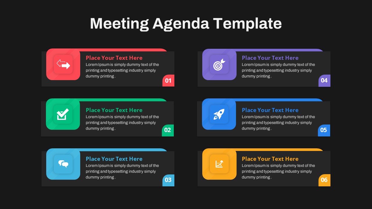 Free Meeting Agenda PPT Template