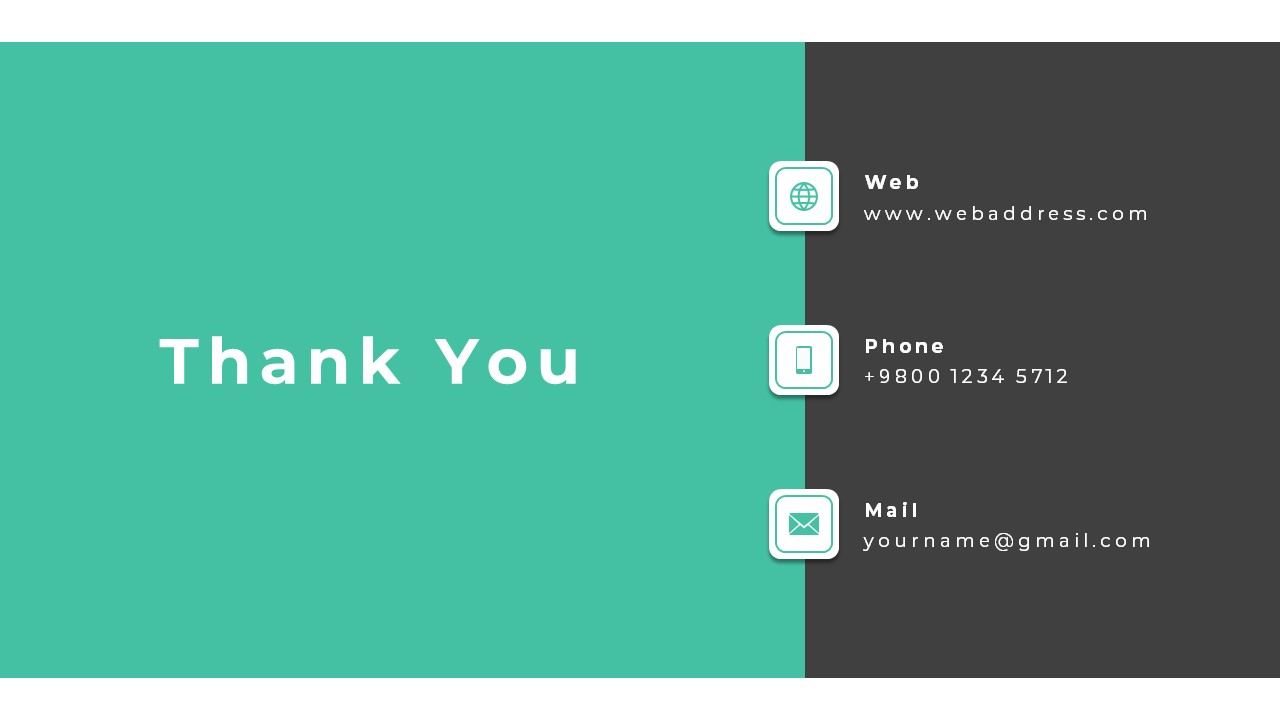 Free Thank You Slide Template For PowerPoint Google Slides
