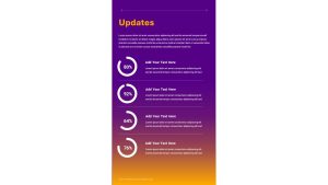 Free Vertical PowerPoint Template Updates Slide