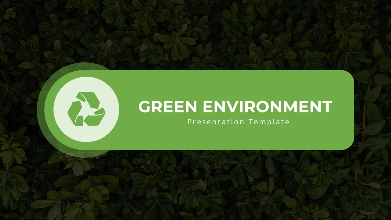 Green Environment PowerPoint Theme