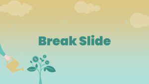 Growth PowerPoint Theme break slide