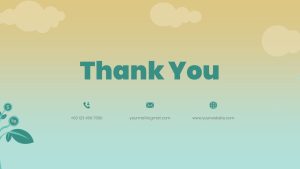 Growth PowerPoint Theme thank you slide