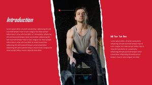 Gym PowerPoint Presentation Theme introduction