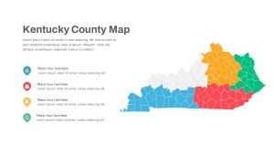 Kentucky County Map PowerPoint Template