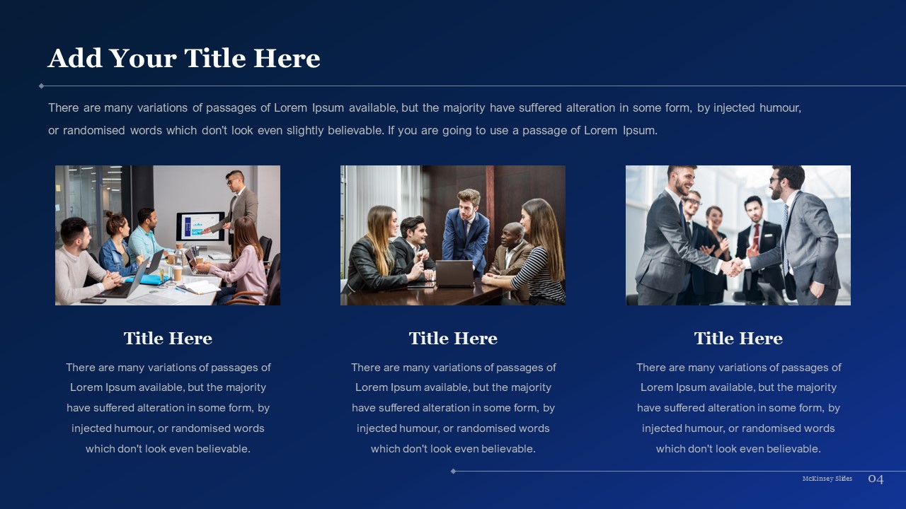 McKinsey PPT Presentation Template