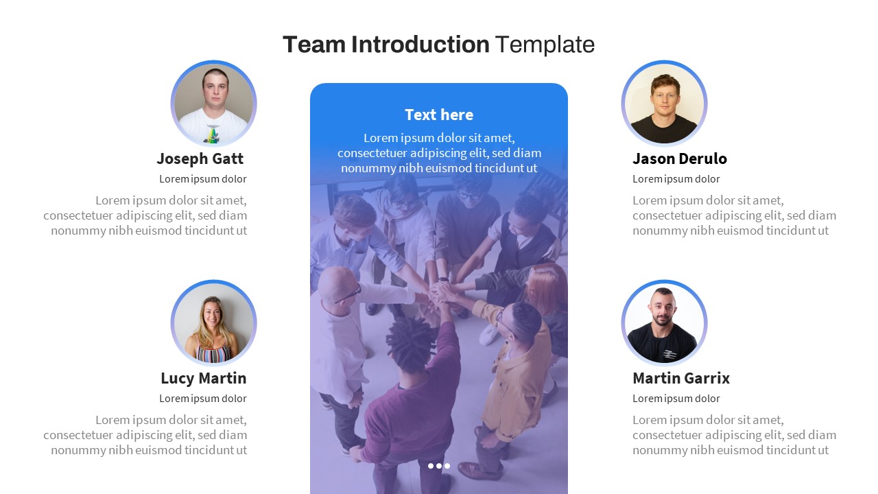 Team Introduction PowerPoint Template Free featured image