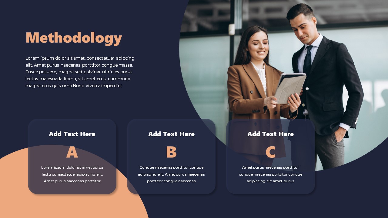 Thesis Presentation PowerPoint Template Free methodology