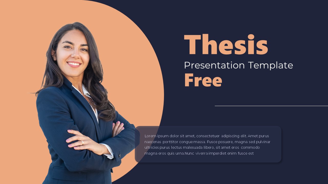 Thesis Presentation PowerPoint Template Free