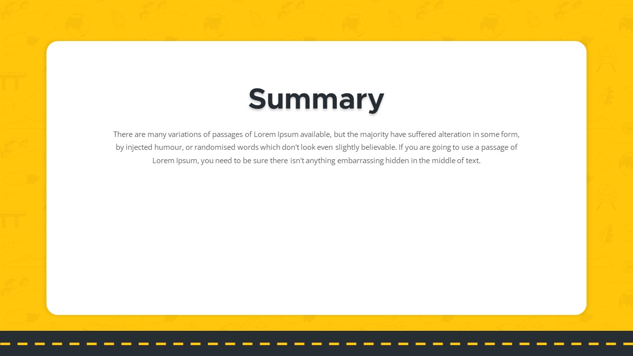 Transportation PowerPoint Theme summary