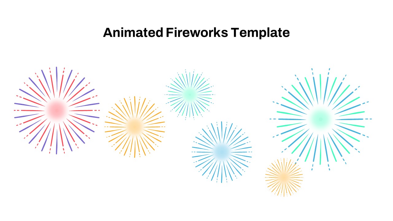 Animated Fireworks PowerPoint Template Free - SlideBazaar