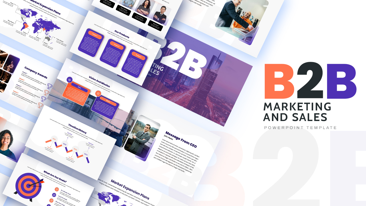 B2B Marketing Sales PowerPoint Deck Templates featured image