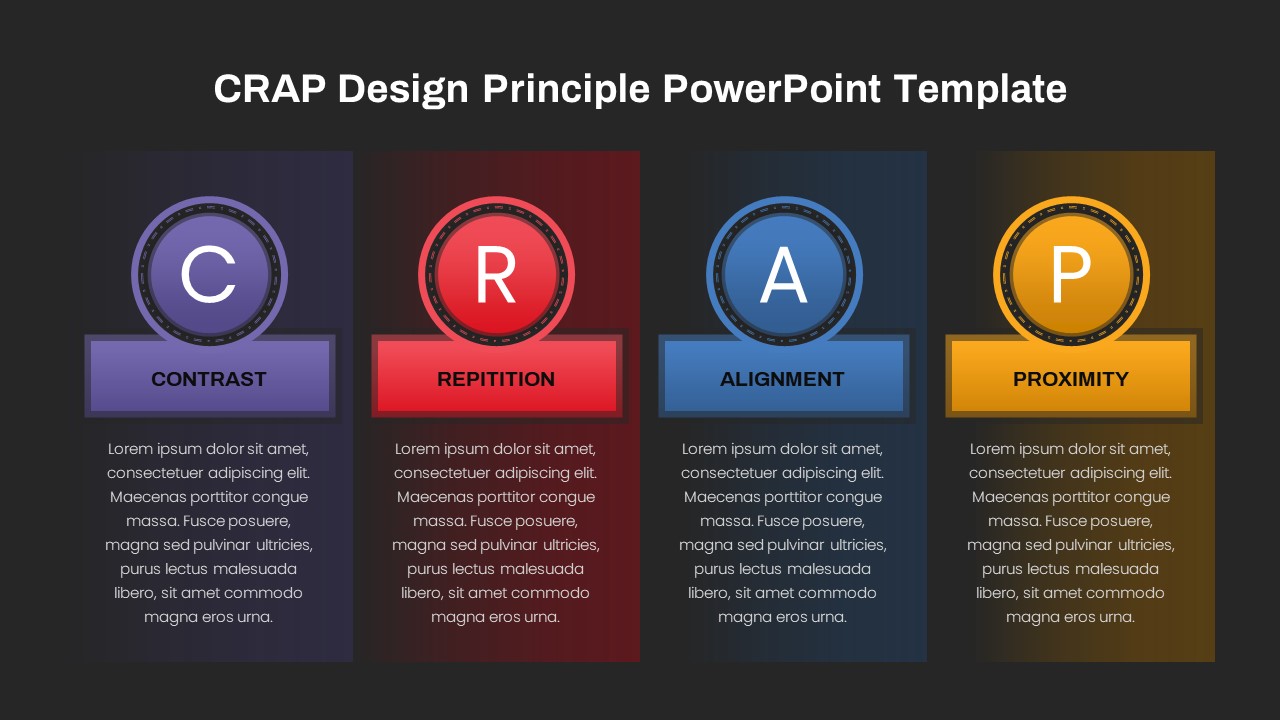 CRAP Design Principle PPT Template