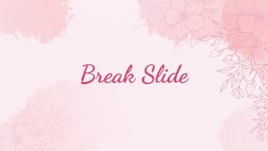 Floral PPT Template Break Slide