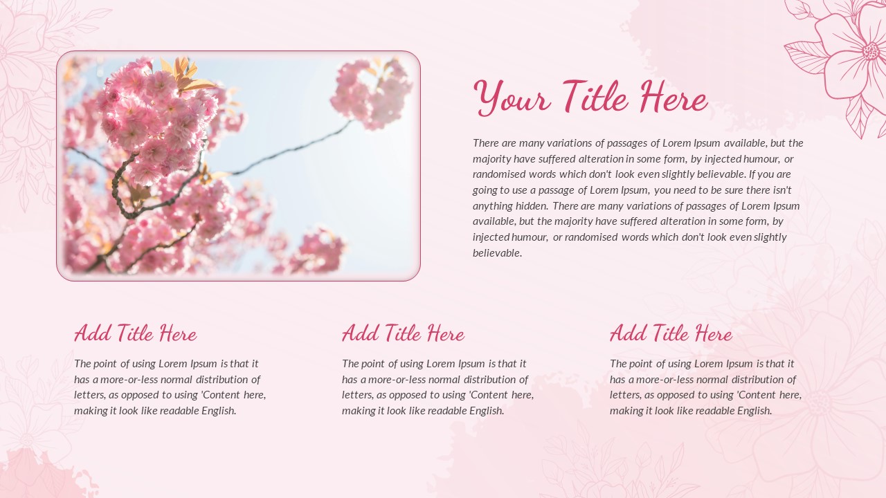 Floral PPT Template Deck