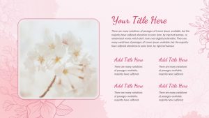 Floral PPT Template Title Slide