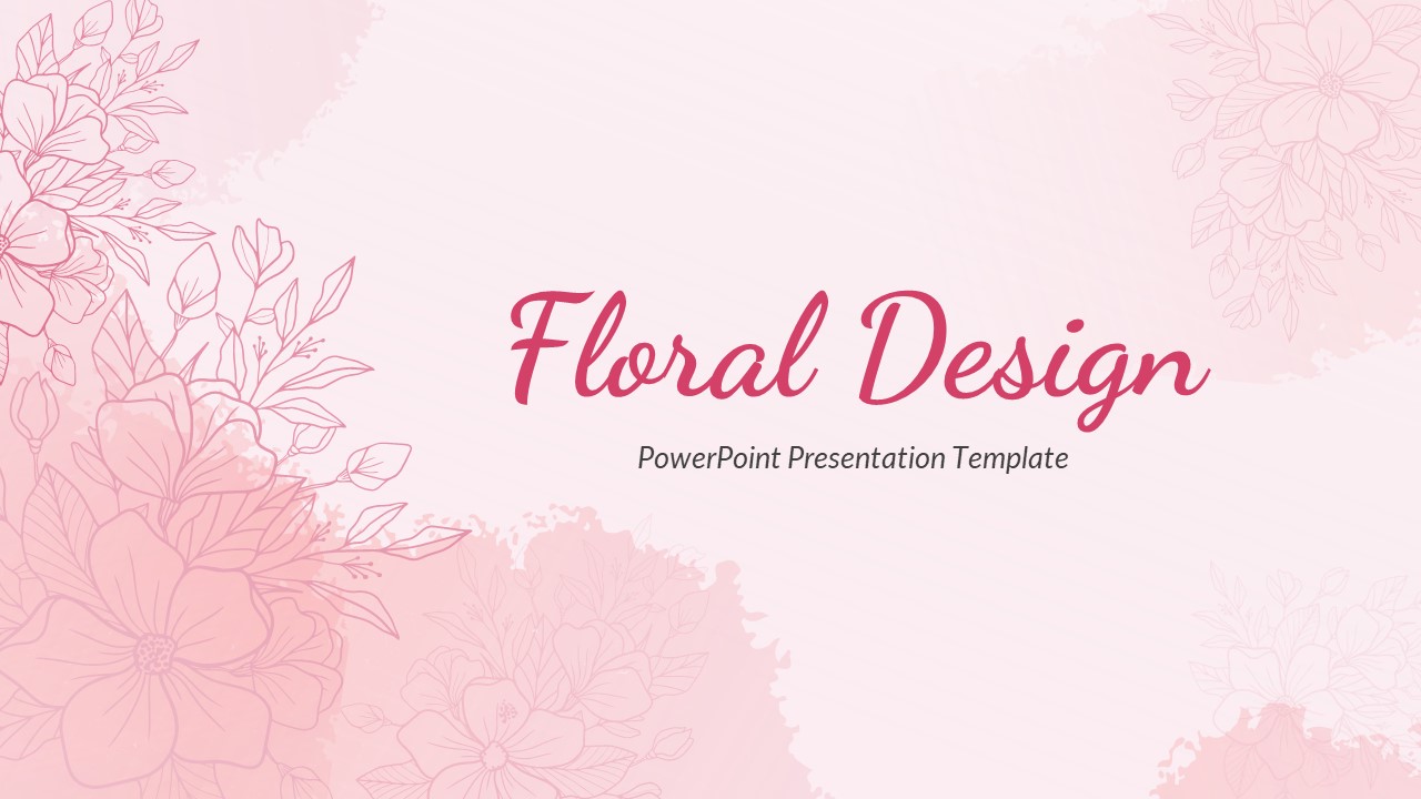 Floral PowerPoint Presentation Template Deck