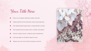 Floral PowerPoint Template Deck Title Slide