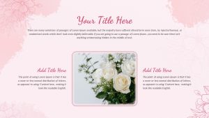 Floral PowerPoint Template Title Slide