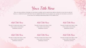 Floral Presentation Template Deck Title Slide