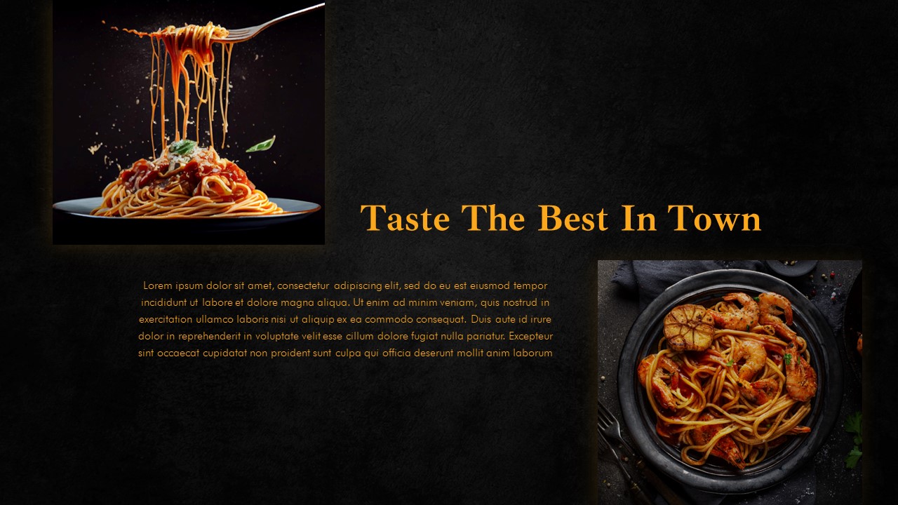 Food PPT Theme Text Slide