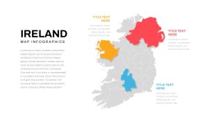 Free Ireland Map PPT Presentation Template