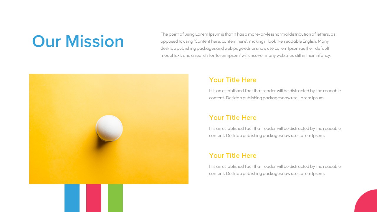 Geometric PowerPoint Template Deck mission