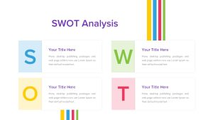 Geometric PowerPoint Template Deck swot