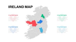 Ireland Map PowerPoint Template Free