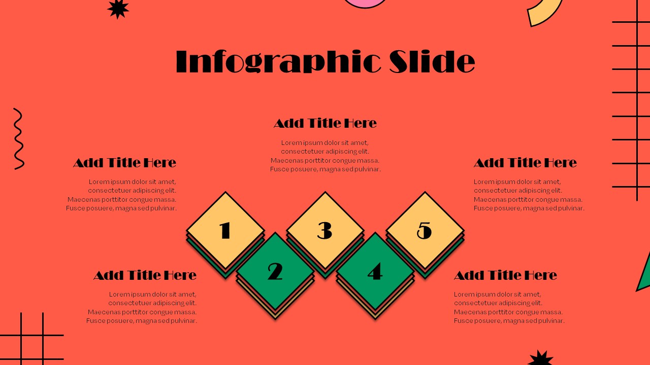 Retro Style PowerPoint Deck Infographic Template