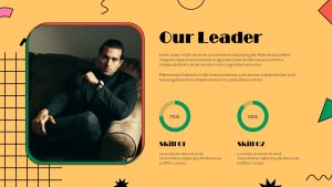 Retro Style PowerPoint Deck Our Leader Template