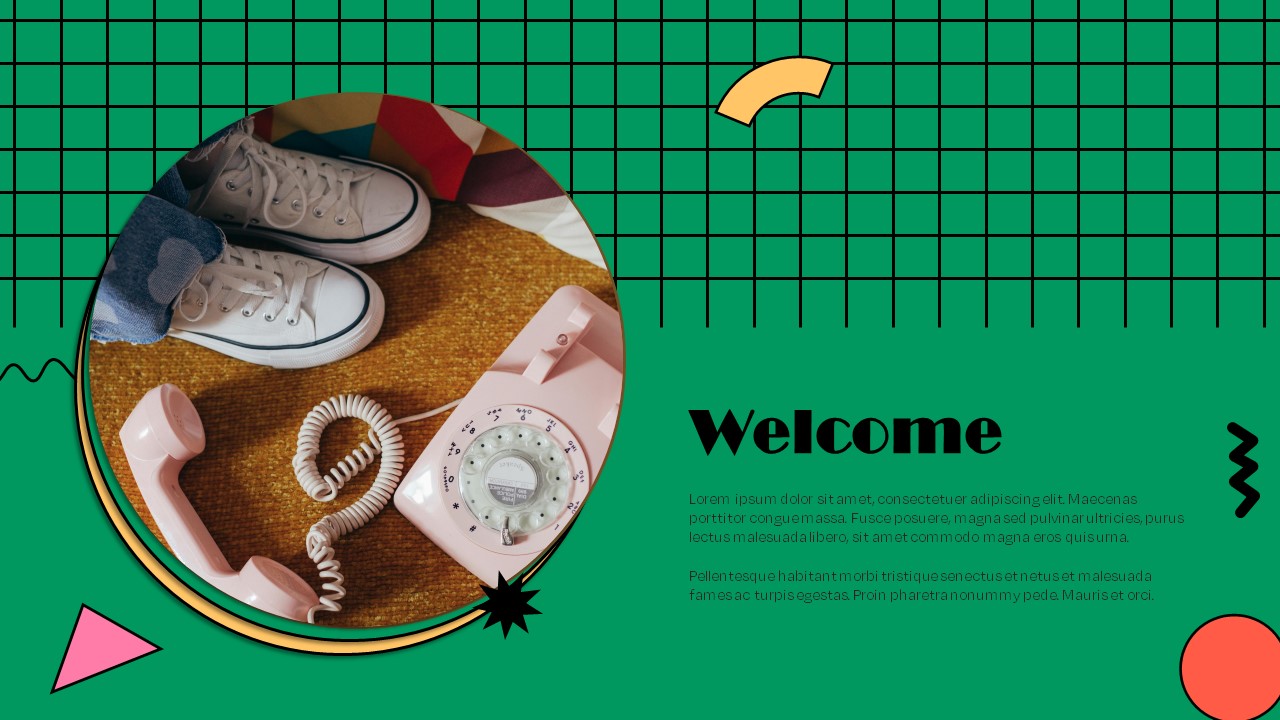 Retro Style PowerPoint Deck Welcome Template