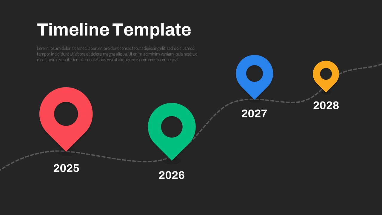 Timeline PPT Animation Template Morph Transition