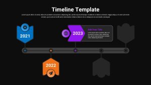 Timeline PPT Presentation Template Morph Transition black