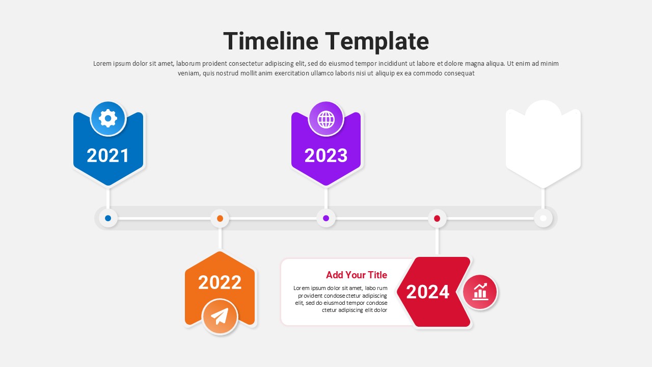 Timeline PPT Presentation Template Morph Transition white