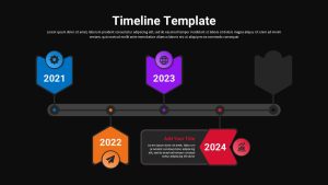 Timeline PPT Presentation Template Morph Transitions black