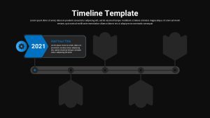 Timeline PPT Template Morph Transition black