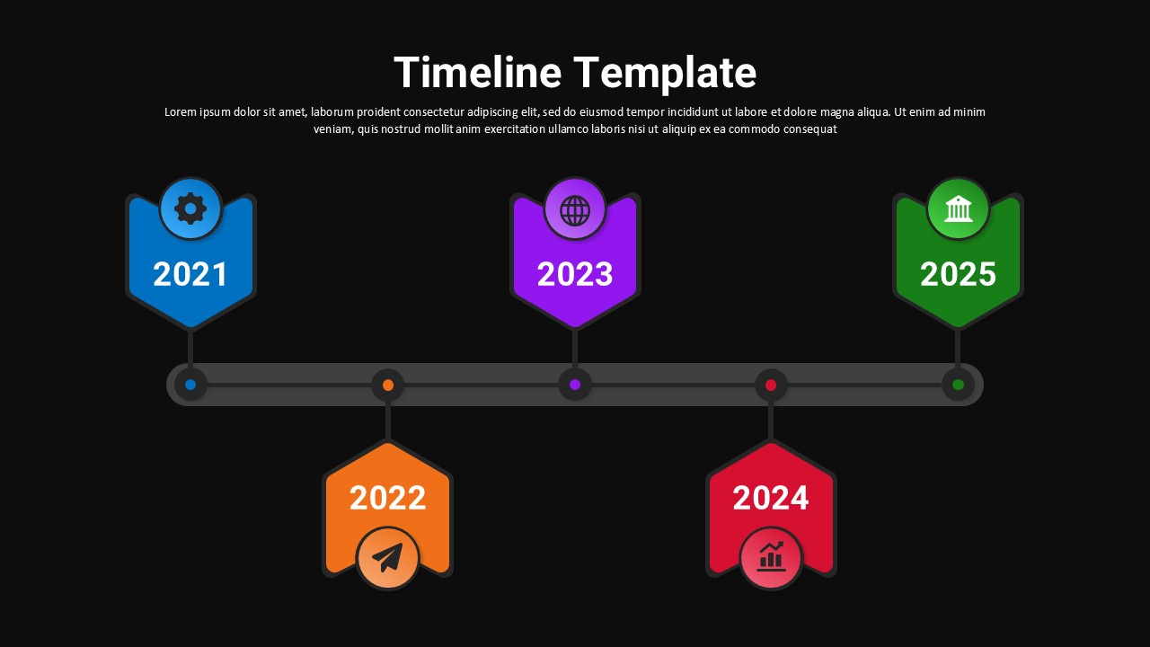 Timeline PPT Template Morph Transition image