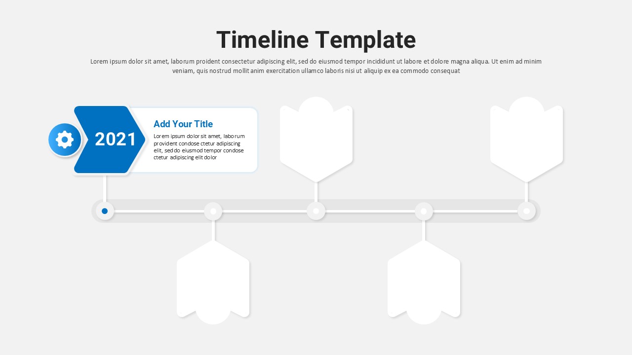 Timeline PPT Template Morph Transition white