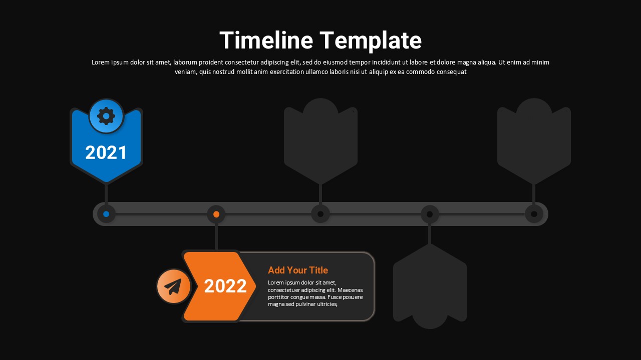 Timeline PPT Templates Morph Transition black