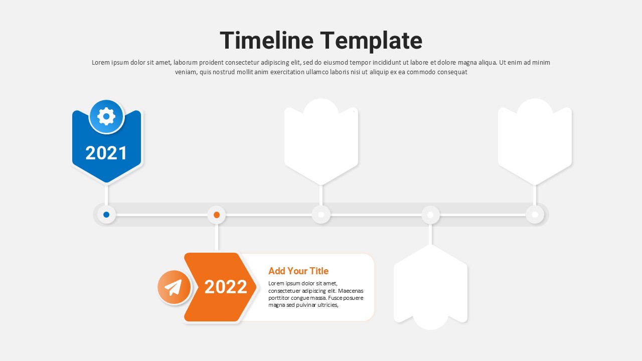 Timeline PPT Templates Morph Transition white