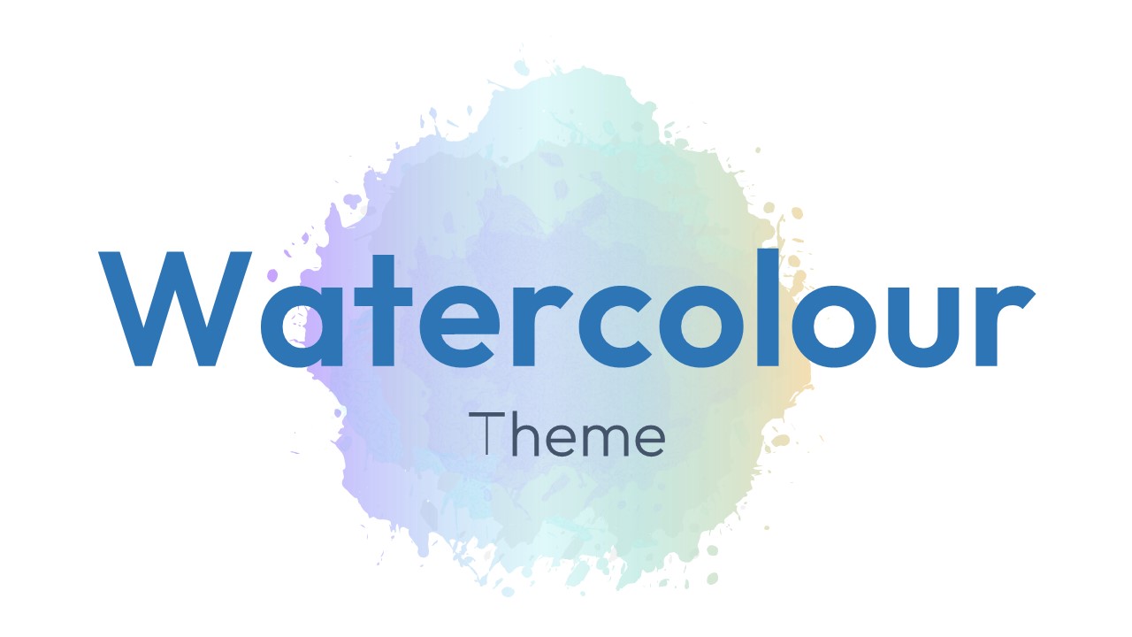 Water color PPT Theme