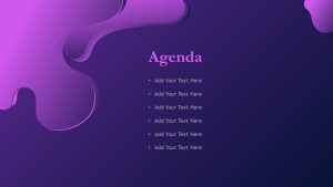 Abstract Theme For PowerPoint agenda