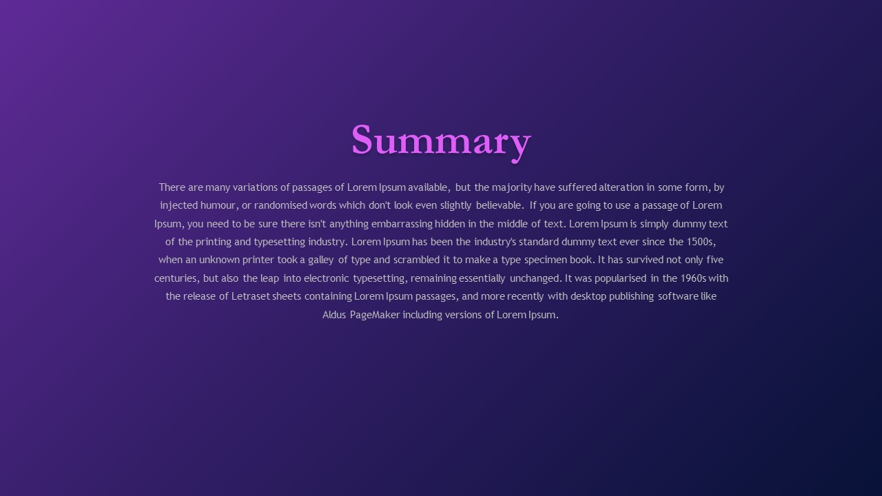 Abstract Theme For PowerPoint summary