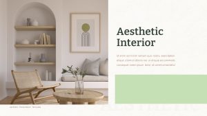 Aesthetic PowerPoint Template Deck Interior Slide