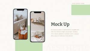Aesthetic PowerPoint Template Deck Mock Up Slide