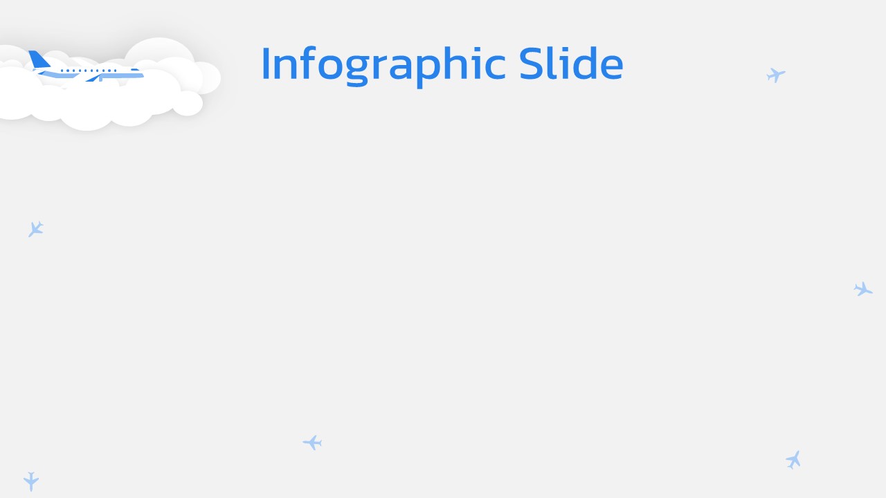 Aviation PowerPoint theme infographic slide