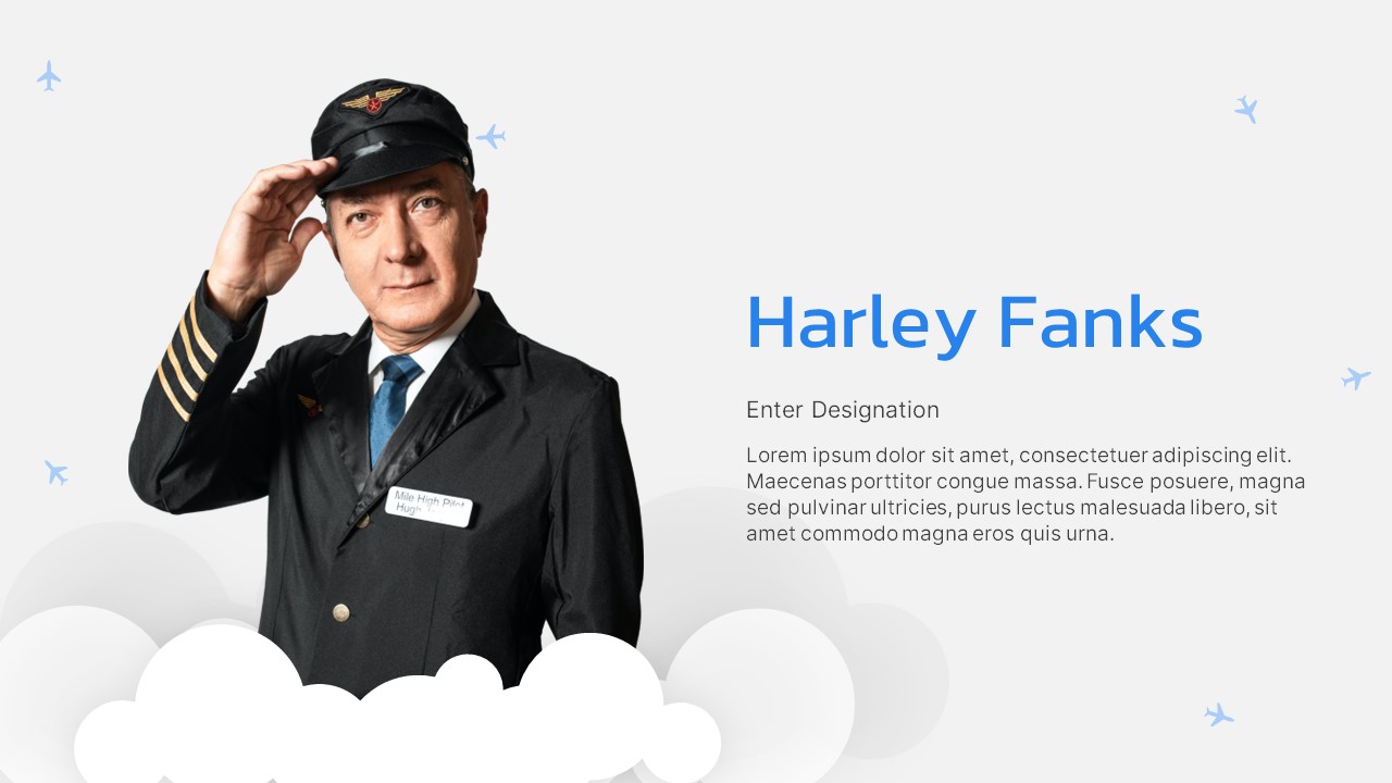 Aviation PowerPoint theme person